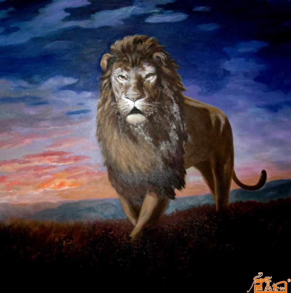 名家 张平 油画 - 醒狮